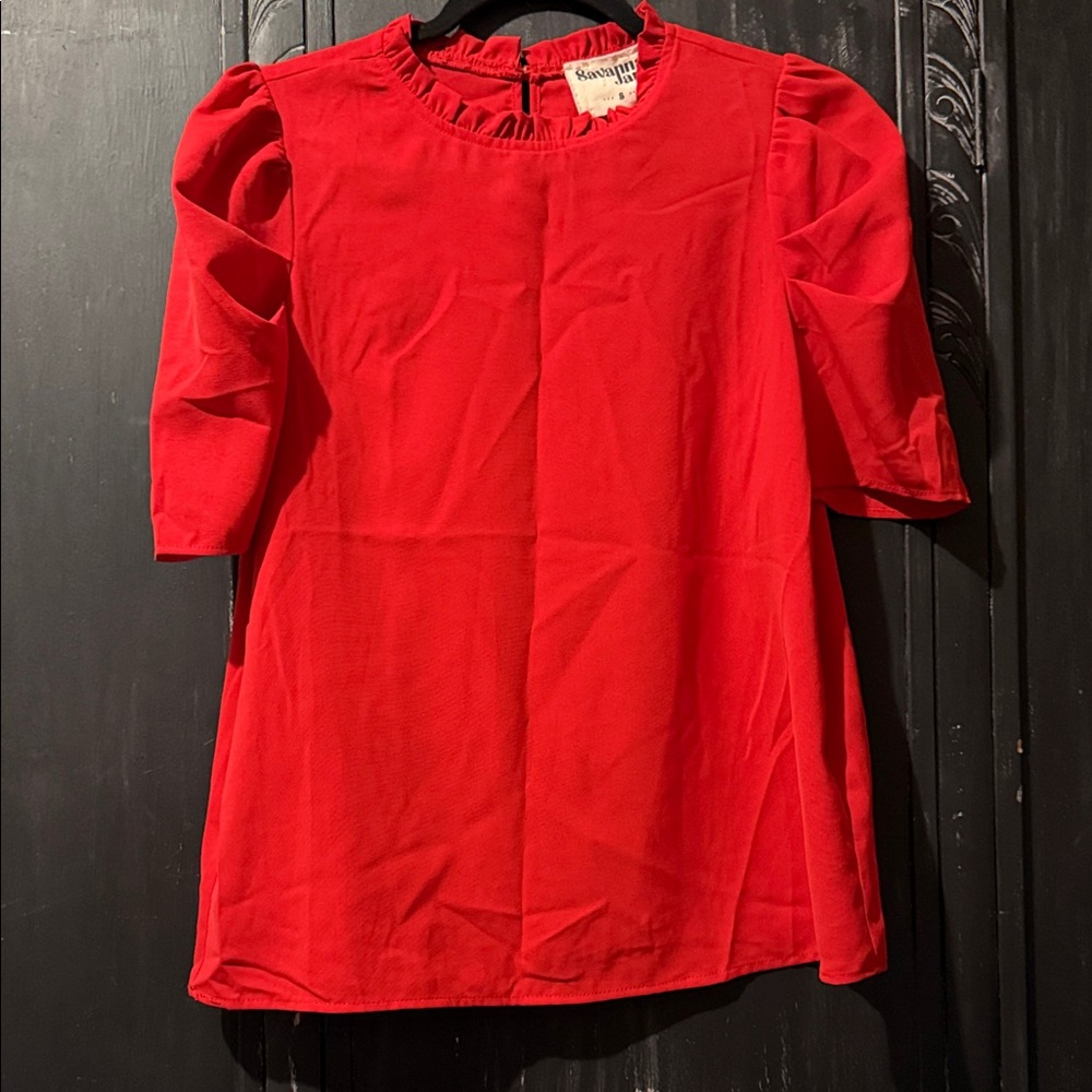 Savanna Jane Vibrant Red Blouse